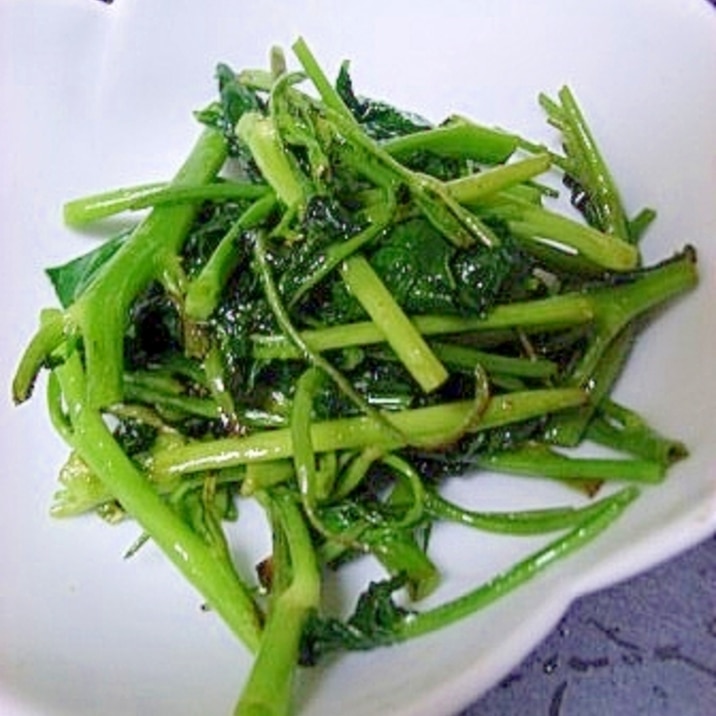 超簡単さっぱり 空芯菜和風ドレ炒め